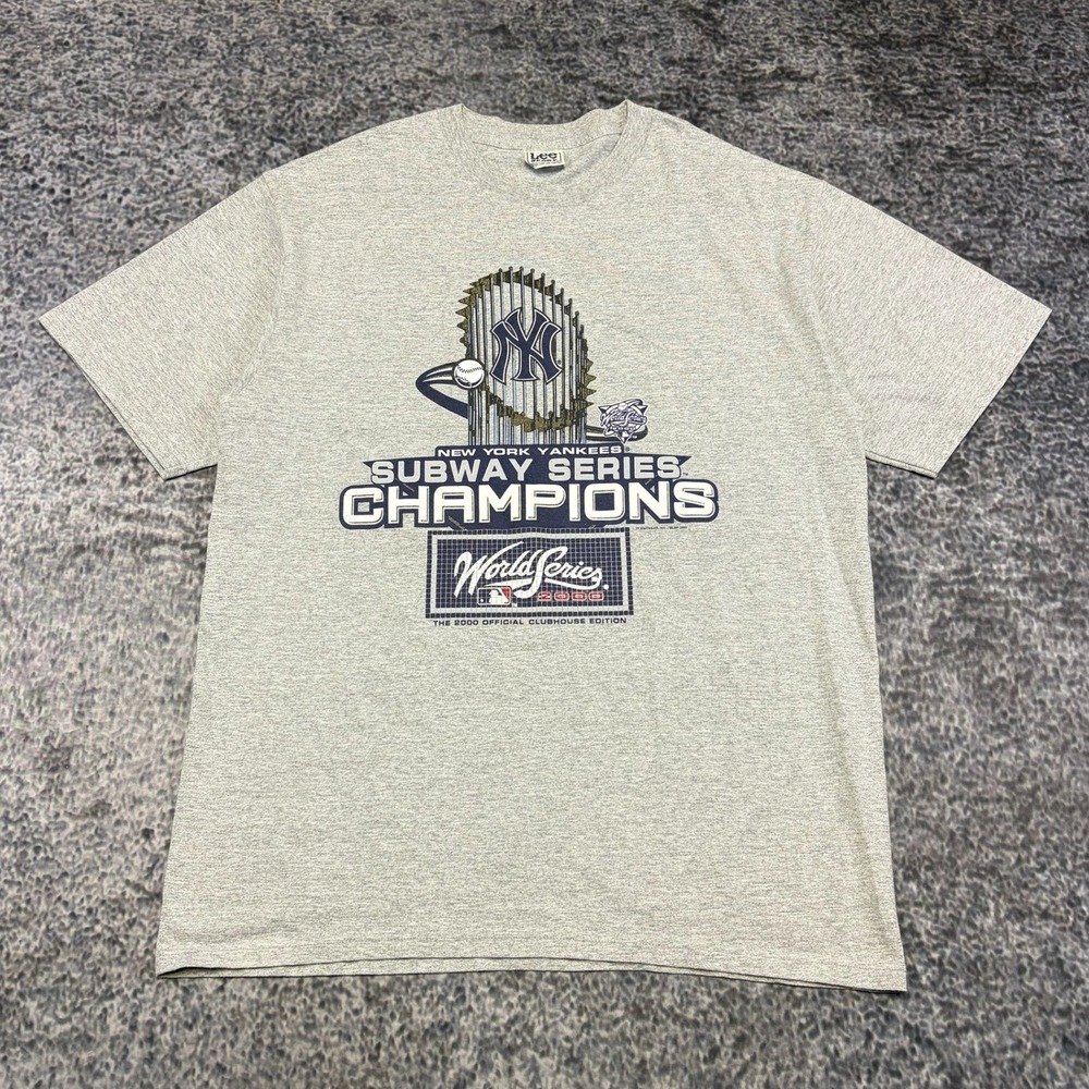 Vintage New York Yankees Subway Series Champions 2000 T Shirt Mens XL Lee Sport